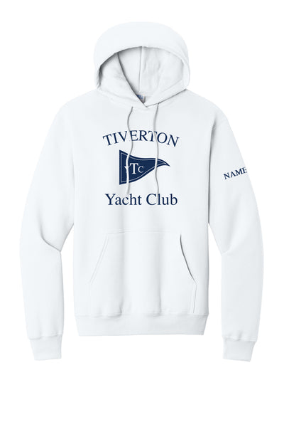 TYC - Fleece Pullover Hooded Sweatshirt - White